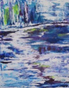 Snow on the Lake-$300.00-24"wide x 30" high