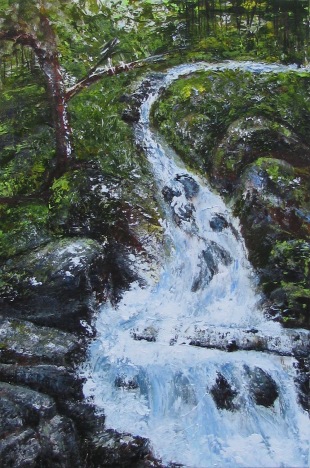 Pryyden Brook Falls-$550.00-24" wide x 36" high