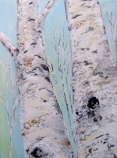 Angles of Birch-SOLD-18" wide x 24" high