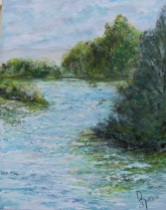 Pond View-SOLD-11" wide x 14" high